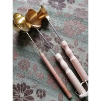 Ковш (черпак) банный 0,5л латунь/бук 60см