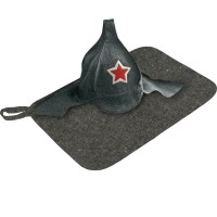 Набор темно зеленый с Буденовкой в упаковке